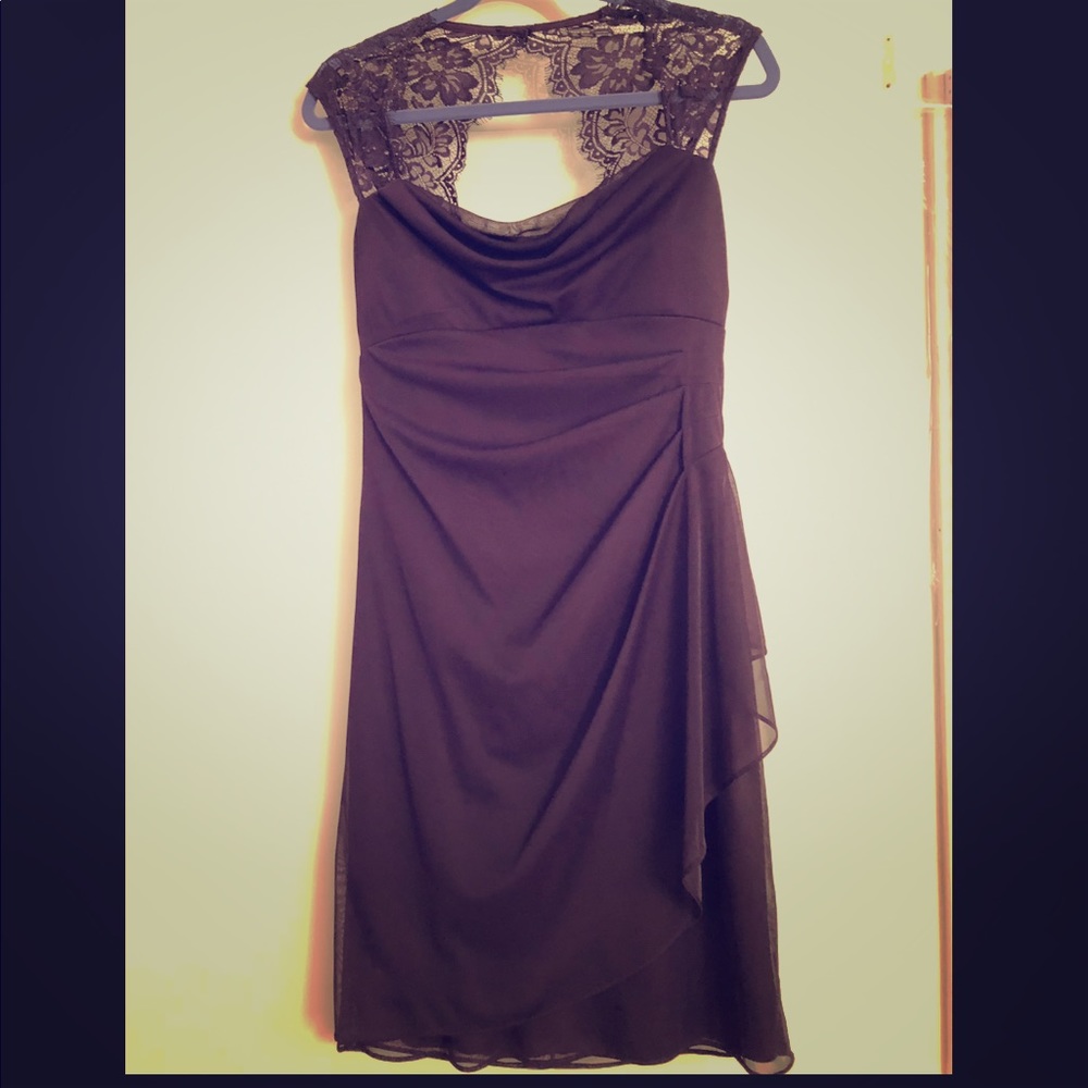 Dark purple sleeveless dress
